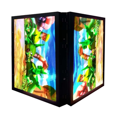 Doppelte Seiten, die Schirm P5 RGB LED mit Front Opening Aluminum Cabinet zeigen