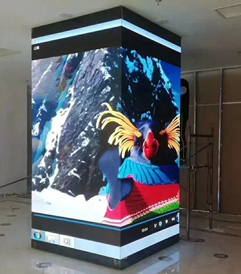 640x480 große LED Werbung des Druckguss-Kabinett-Innen-P2.5RGB 4 der Seiten-des Schirm-3840hz