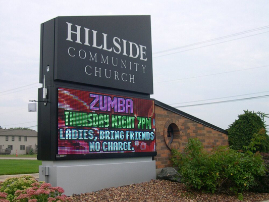 P10 Hochhelligkeit Kirche Led-Bildschirme Anzeigeaufwand