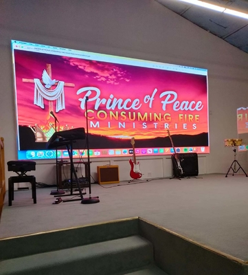 Innenraum Hochrefresh Kirche Led Display P3.076 Druckguss Aluminium Schrank
