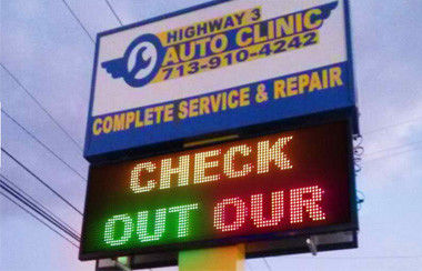 Outdoor LED-Schilder für Shop-Werbung, P5RGB wasserdichte LED-Bildschirm-Videoanzeige