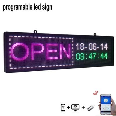 Unterzeichnet programmierbare LED Fenster-Anzeige P10 USB geführte Innenzeichen 220V für Geschäft