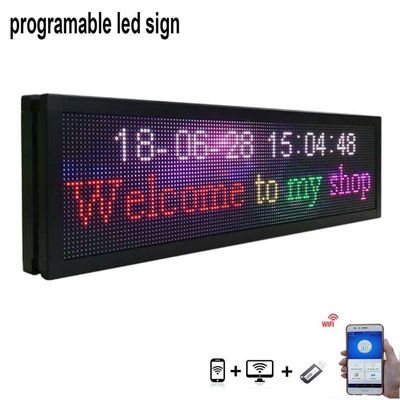 Programmierbares Wifi LED Zeichen im Freien 5000mcd SMD3535 führte Zeichen für Autofenster