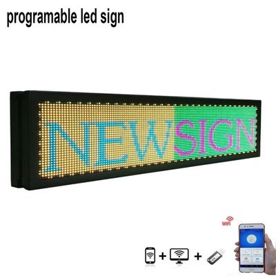 P5 programmierbarer in einer Liste verzeichnender LED Zoll der Fenster-Anzeigen-Zeichen-40*8 Innen
