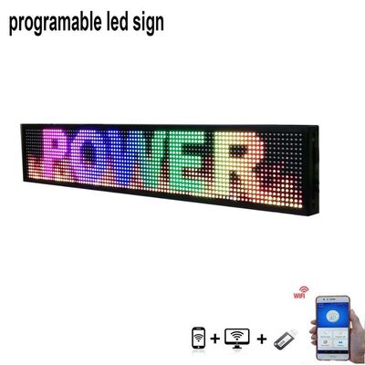 P5 programmierbarer in einer Liste verzeichnender LED Zoll der Fenster-Anzeigen-Zeichen-40*8 Innen