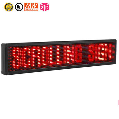 10mm programmierbare in einer Liste verzeichnende LED Zeichen, rote Farblauftext LED-Anzeige
