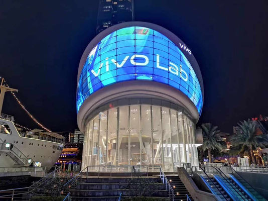 Transparente LED Film-Anzeige 1R1G1B, Zwischenwand-Anzeige 4000mcd LED
