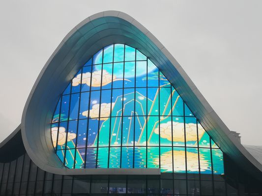 Transparenter Schirm P12 LED, 5000cd sehen durch LED-Schirm