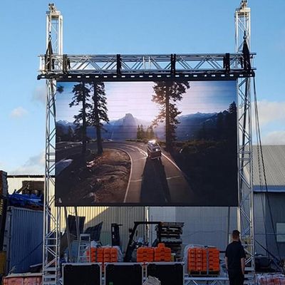 Miet-LED Schirm 128x256dots im Freien, P4.8, das LED-Anzeige hängt