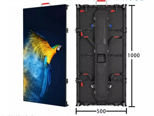 Miet-LED Schirm im Freien 500mm*500mm P4.81 Druckguss-Aluminium
