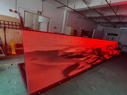 PSE Front Service P10 rote LED im Freien Anzeige mit Aluminiumkabinett annoncierend