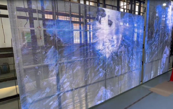 Seitenbeleuchtung P3.91-7.8 Transparente LED-Anzeige