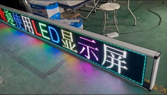 Programmierbare P10 RGB LED Fenster-Zeichen RoHS für Geschäft