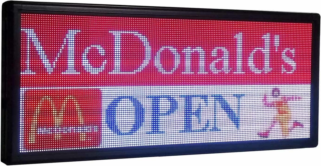 Farbenreiches Fenster zeigen LED-Monument-Zeichen P6 RGB für Werbung im Freien an