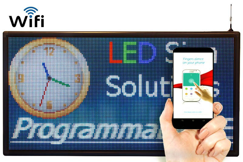 Farbenreiches LED Zeichen P6RGB, WiFi-Stützdigital-Werbeschild-Brett im Freien