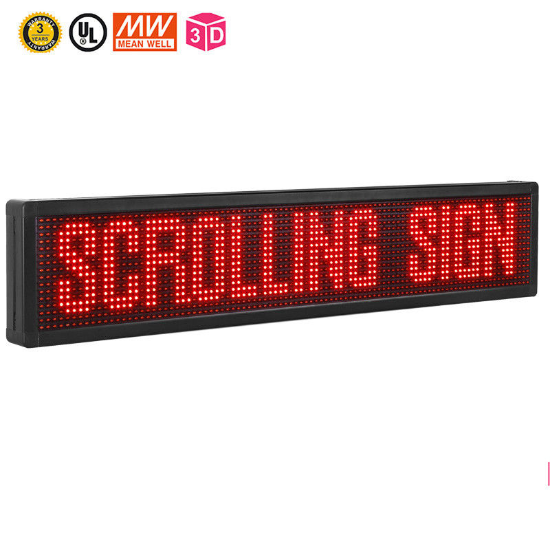 10mm programmierbare in einer Liste verzeichnende LED Zeichen, rote Farblauftext LED-Anzeige