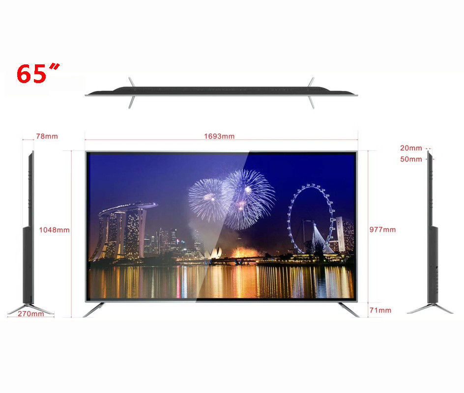 400 Nissen-Flüssigkeits-Crystal Display Fernsehen Fernsehen Android 8,0 65 Zoll Lcd-Smart