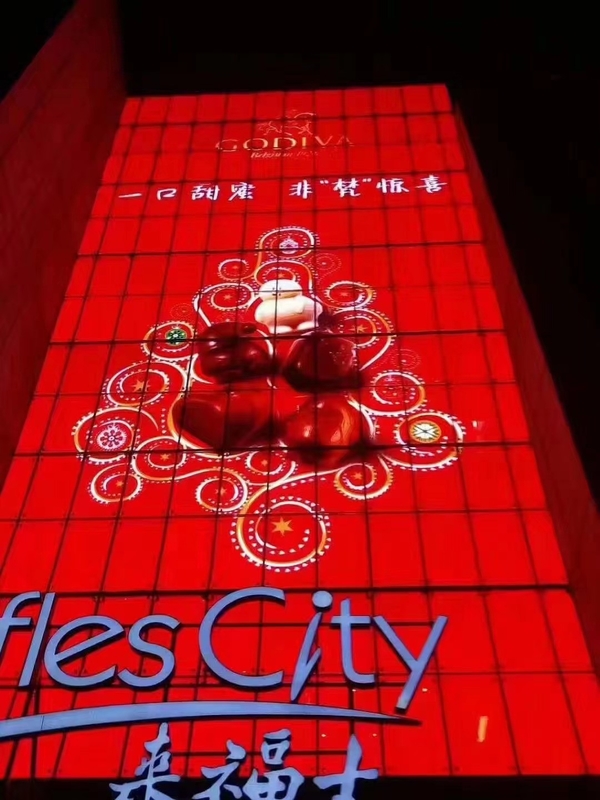 Transparente Anzeige Front Lighting Led See Through-Schirm-P3.91 für Videoshow